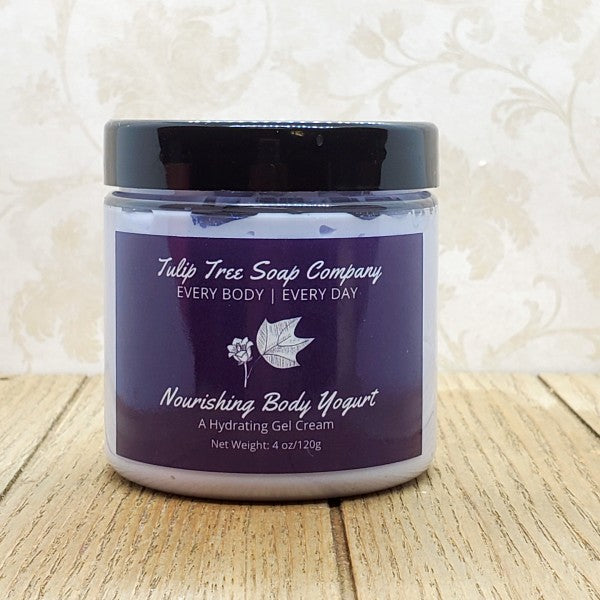 jar of blueberry body yogurt